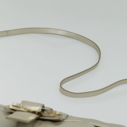 Bvlgari Chandra Flap Shoulder Bag Leather, SILVER, LEATHER, Shoulder bag