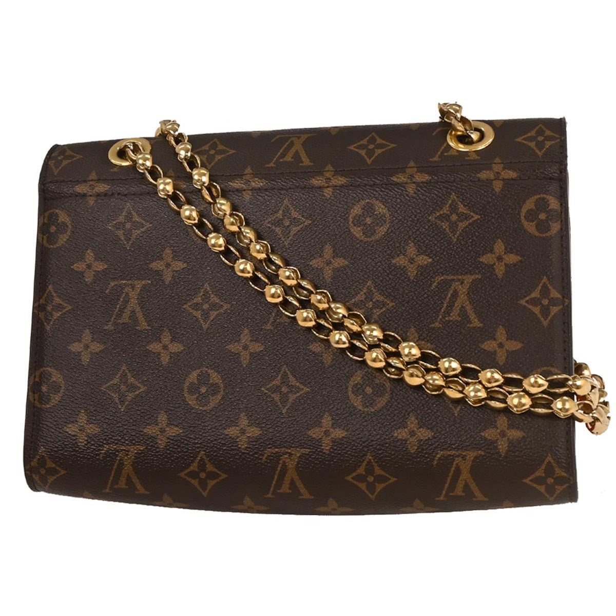 Louis Vuitton Victoire Handbag Monogram Canvas and Leather, BROWN, CANVAS, Shoulder bag