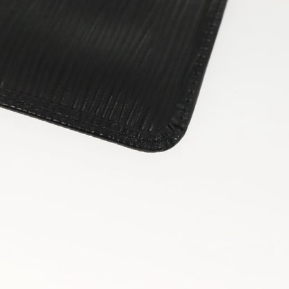 Louis Vuitton Pochette Clés Epi, BLACK, LEATHER, Wallets