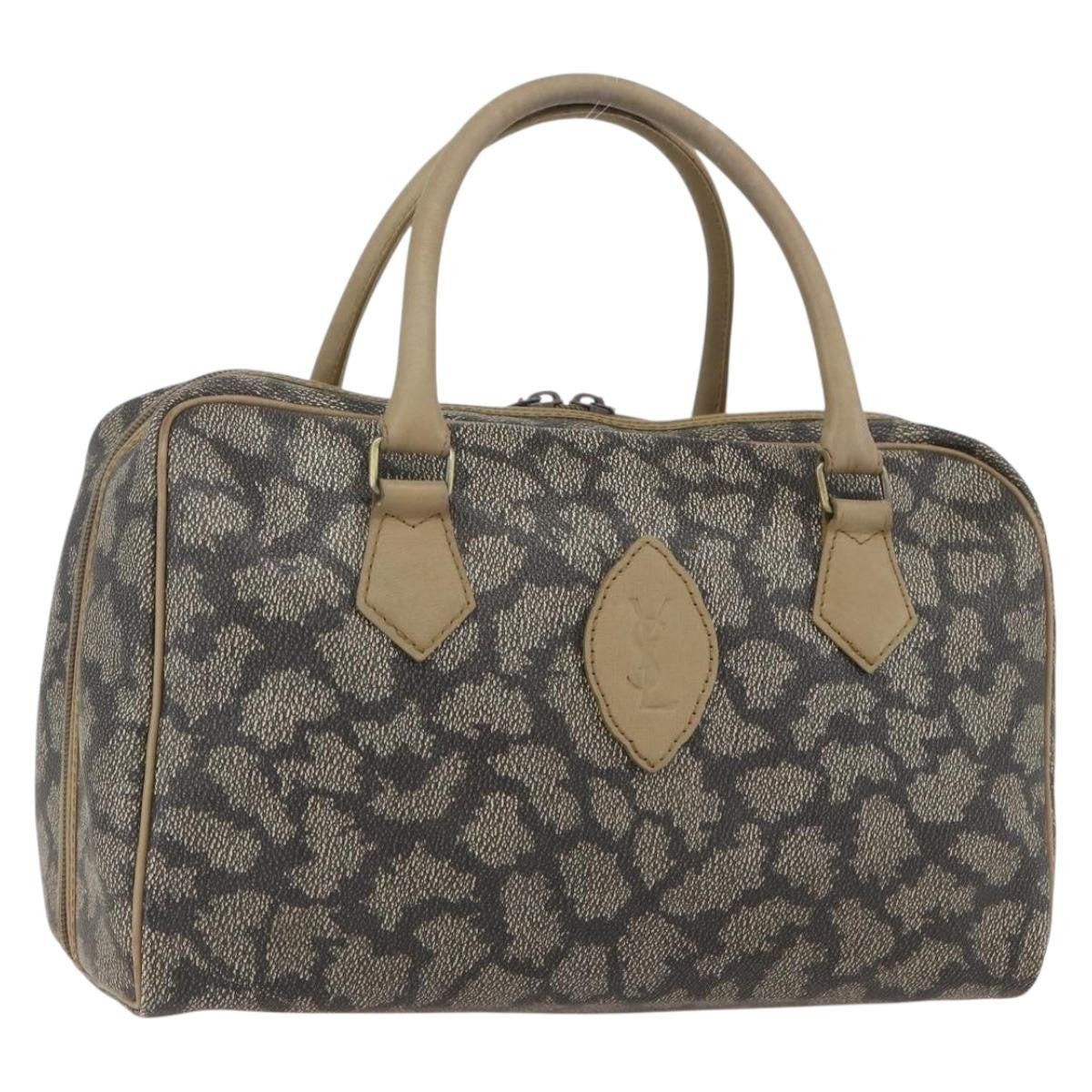 Saint Laurent Vintage Handbag PVC Leather, GRAY, PVC, Handbag