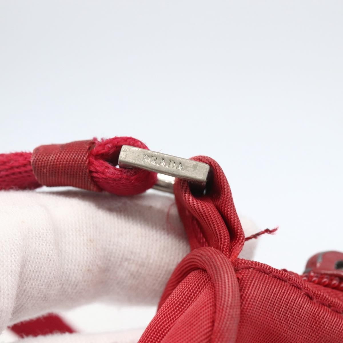 Prada Pochette Shoulder Bag Tessuto, RED, NYLON, Clutche & pouche