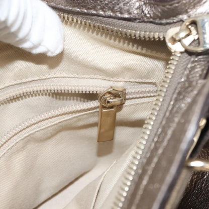 Salvatore Ferragamo Gancini Tote Leather, GOLD, LEATHER, Tote bag