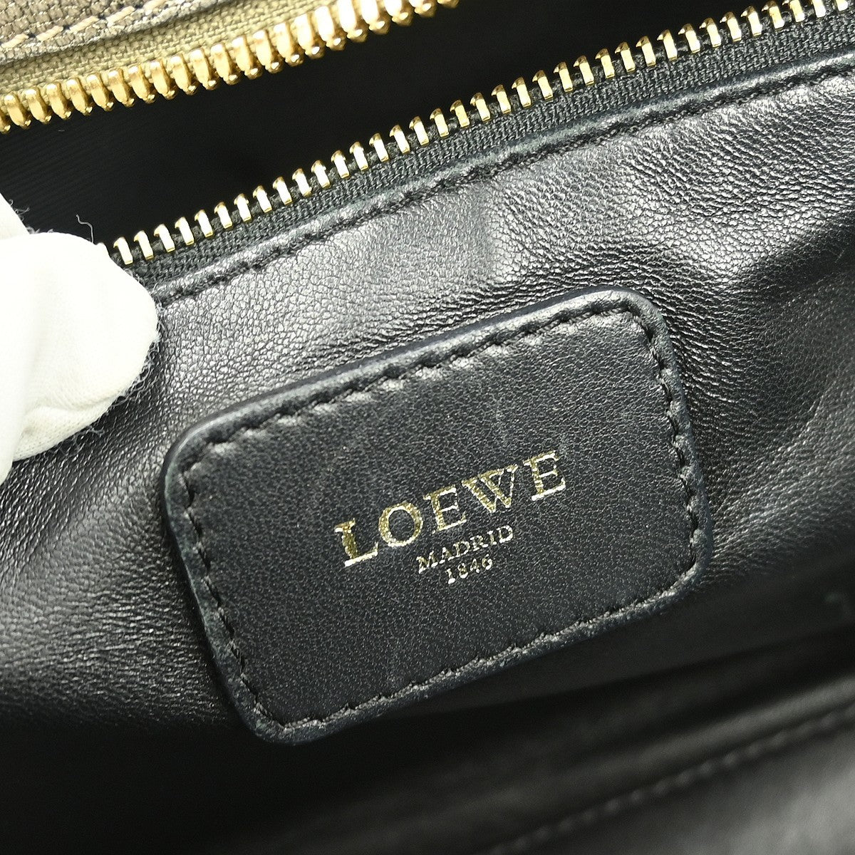 Loewe Amazona Bag Leather, GOLD, LEATHER, Handbag