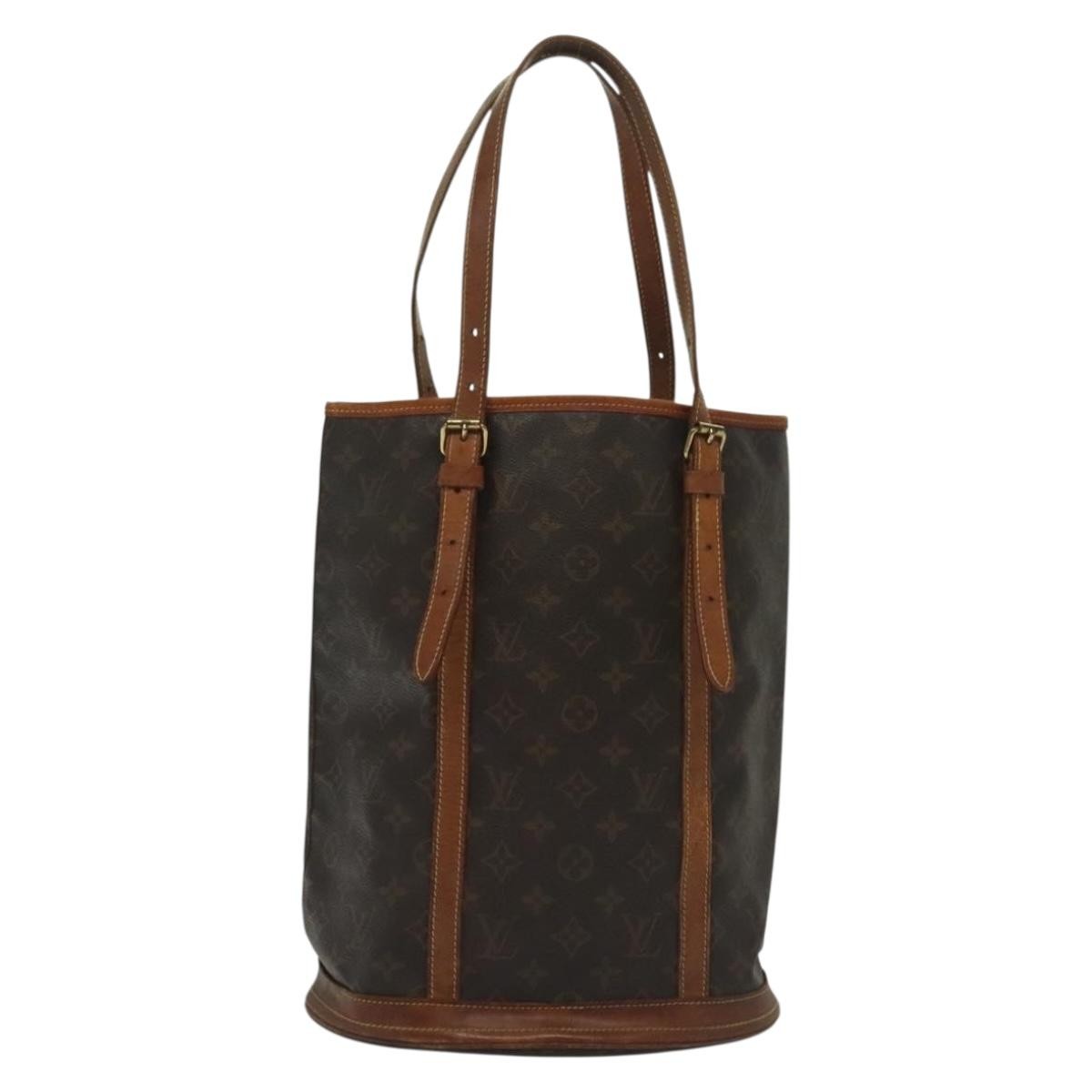 Louis Vuitton Bucket Bag Monogram Canvas, BROWN, CANVAS, Handbag