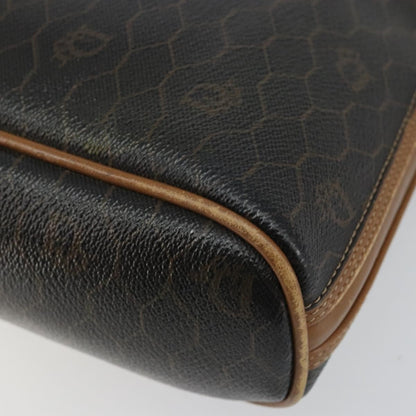 Christian Dior Vintage Honeycomb Handbag Canvas Leather, BLACK, CANVAS, Handbag