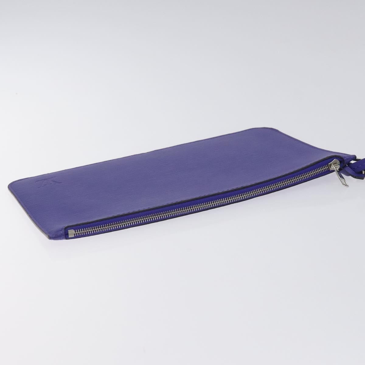 Louis Vuitton Neverfull Pochette Epi Leather, PURPLE, LEATHER, Tote bag