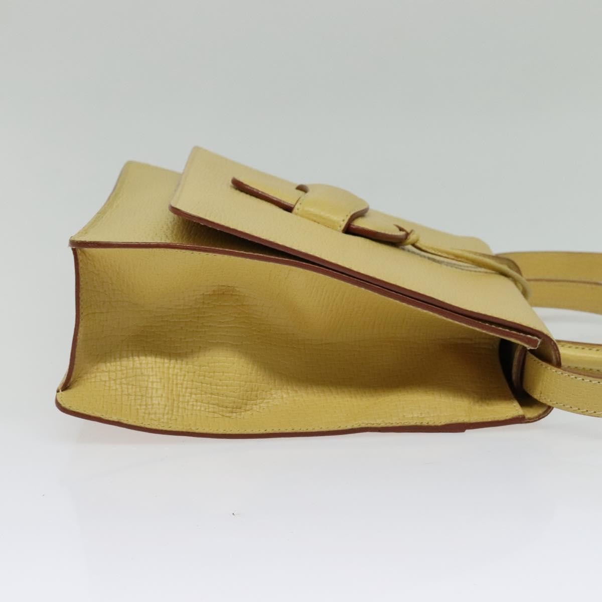Loewe Barcelona Shoulder Bag Leather, YELLOW, LEATHER, Shoulder bag