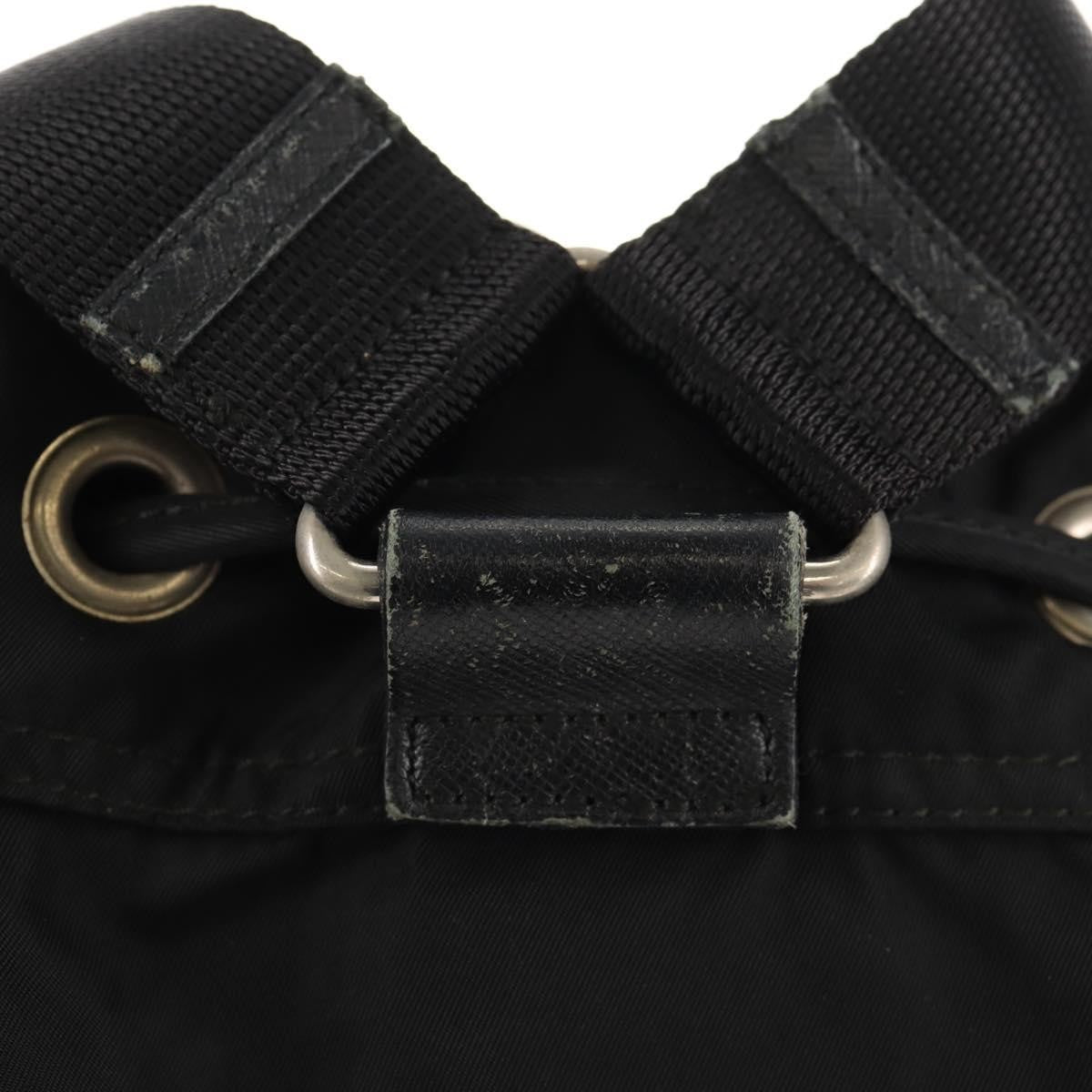 Prada Front Pocket Backpack Tessuto, BLACK, NYLON, Backpack