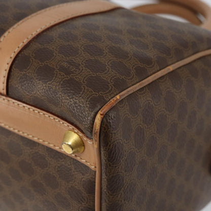 Celine Vintage Macadam Boston bag Canvas, BROWN, CANVAS, Travel bag