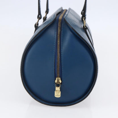 Louis Vuitton Soufflot Handbag Epi Leather, BLUE, LEATHER, Handbag