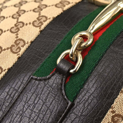Gucci Vintage Horsebit Shoulder bag Canvas, Brown, Canvas, Shoulder Bag
