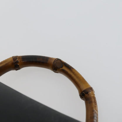 Gucci Vintage Bamboo Backpack Leather, BLACK, LEATHER, Backpack