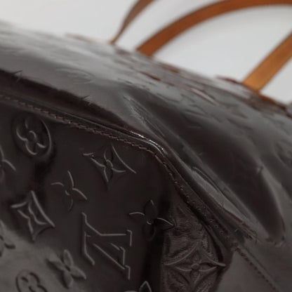 Louis Vuitton Bellevue Handbag Monogram Vernis, BURGUNDY, PATENT_LEATHER, Tote bag