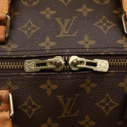 Louis Vuitton Keepall Bag Monogram Canvas, BROWN, CANVAS, Travel bag