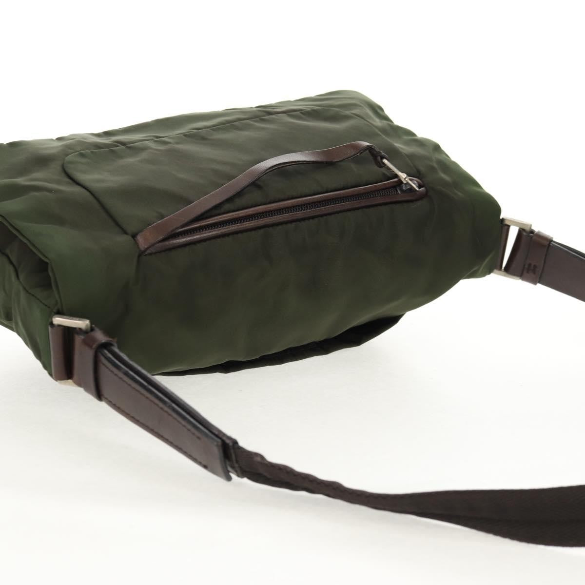 Prada Vintage Shoulder Bag Tessuto, KHAKI, NYLON, Shoulder bag