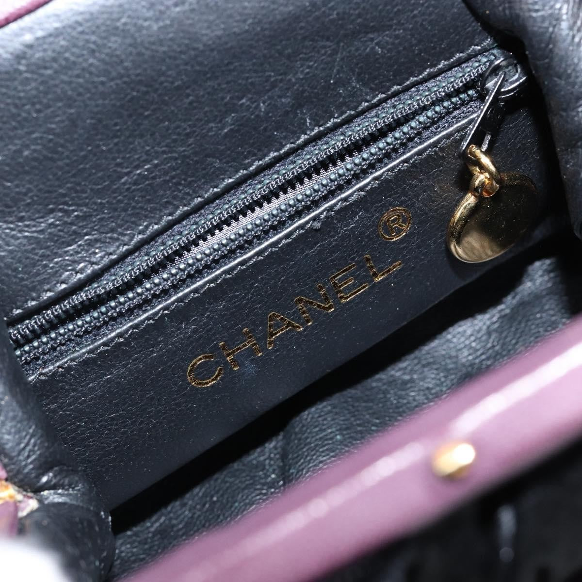 Chanel Bow cluth Suede, PURPLE, SUEDE, Clutche & pouche