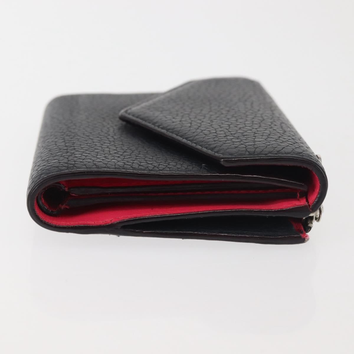 Christian Dior Diorissimo Envelope Wallet Leather, NAVY, LEATHER, Wallets