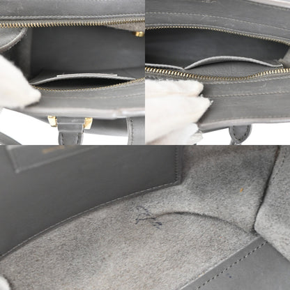 Saint Laurent Classic Y Cabas Leather, GRAY, LEATHER, Handbag