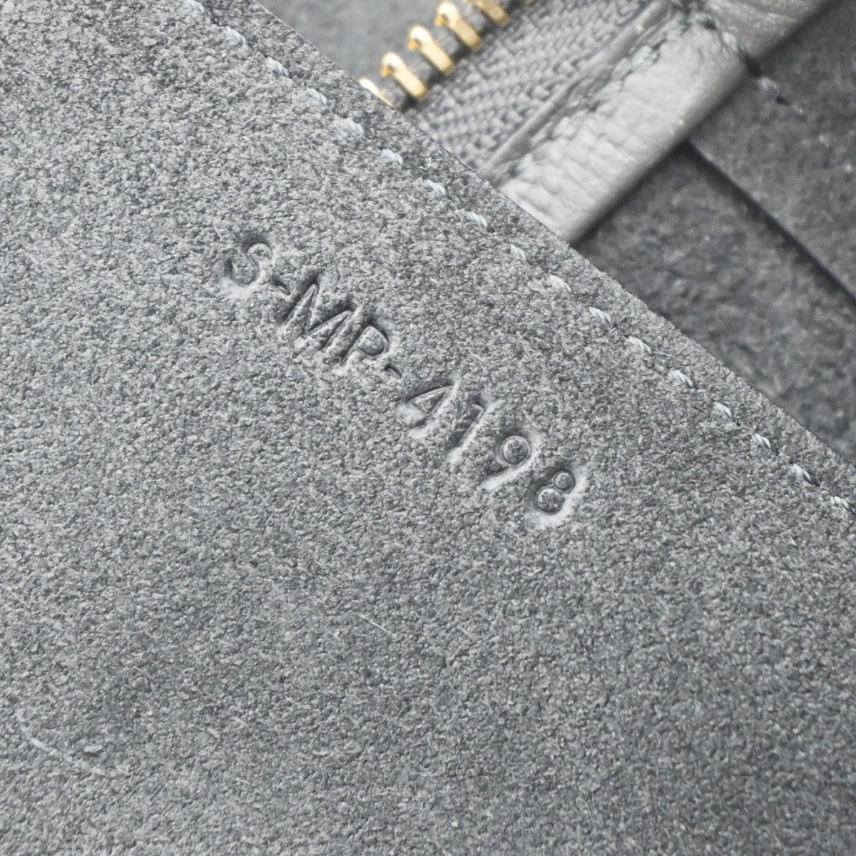 Celine Belt Bag Textured Leather, GRAY, LEATHER, Shoulder bag