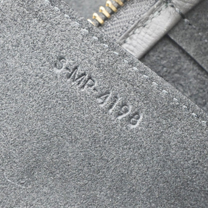 Celine Belt Bag Textured Leather, GRAY, LEATHER, Shoulder bag