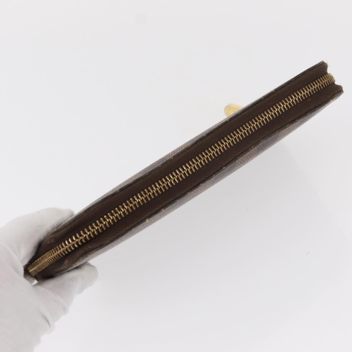Louis Vuitton Zippy Wallet NM Damier, BROWN, CANVAS, Wallets