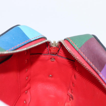 Valentino Garavani Rockstud 1973 Camera Crossbody Bag Striped Leather, GOLD, LEATHER, Shoulder bag