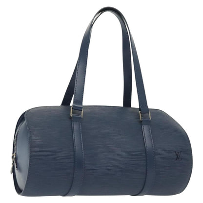 Louis Vuitton Soufflot Handbag Epi Leather, BLUE, LEATHER, Handbag