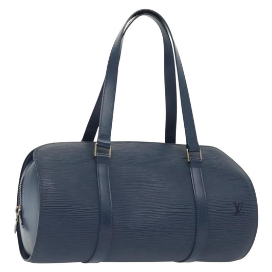 Louis Vuitton Soufflot Handbag Epi Leather, BLUE, LEATHER, Handbag