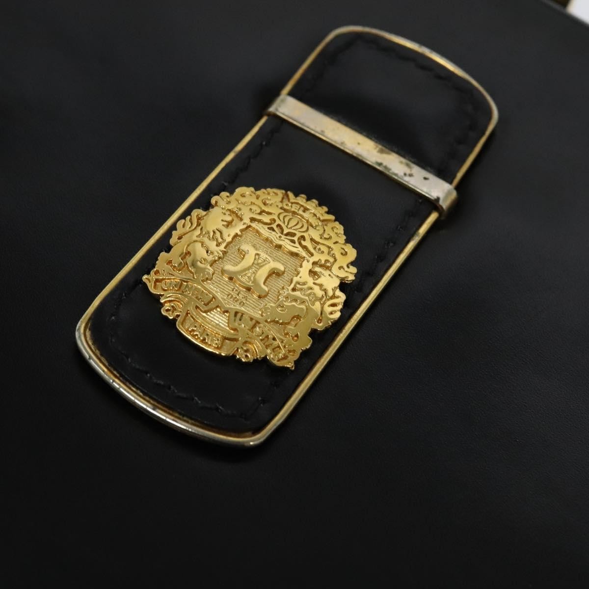 Celine Shoulder Bag Leather, BLACK, LEATHER, Shoulder bag