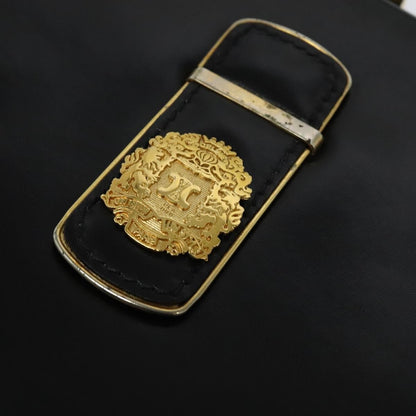 Celine Shoulder Bag Leather, BLACK, LEATHER, Shoulder bag