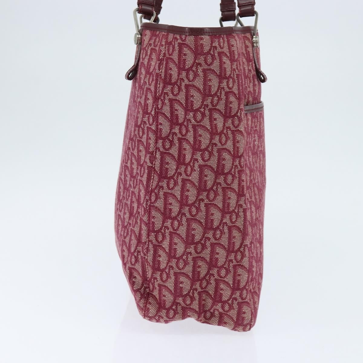 Christian Dior Trotteur Tote Bag Canvas, RED, CANVAS, Tote bag
