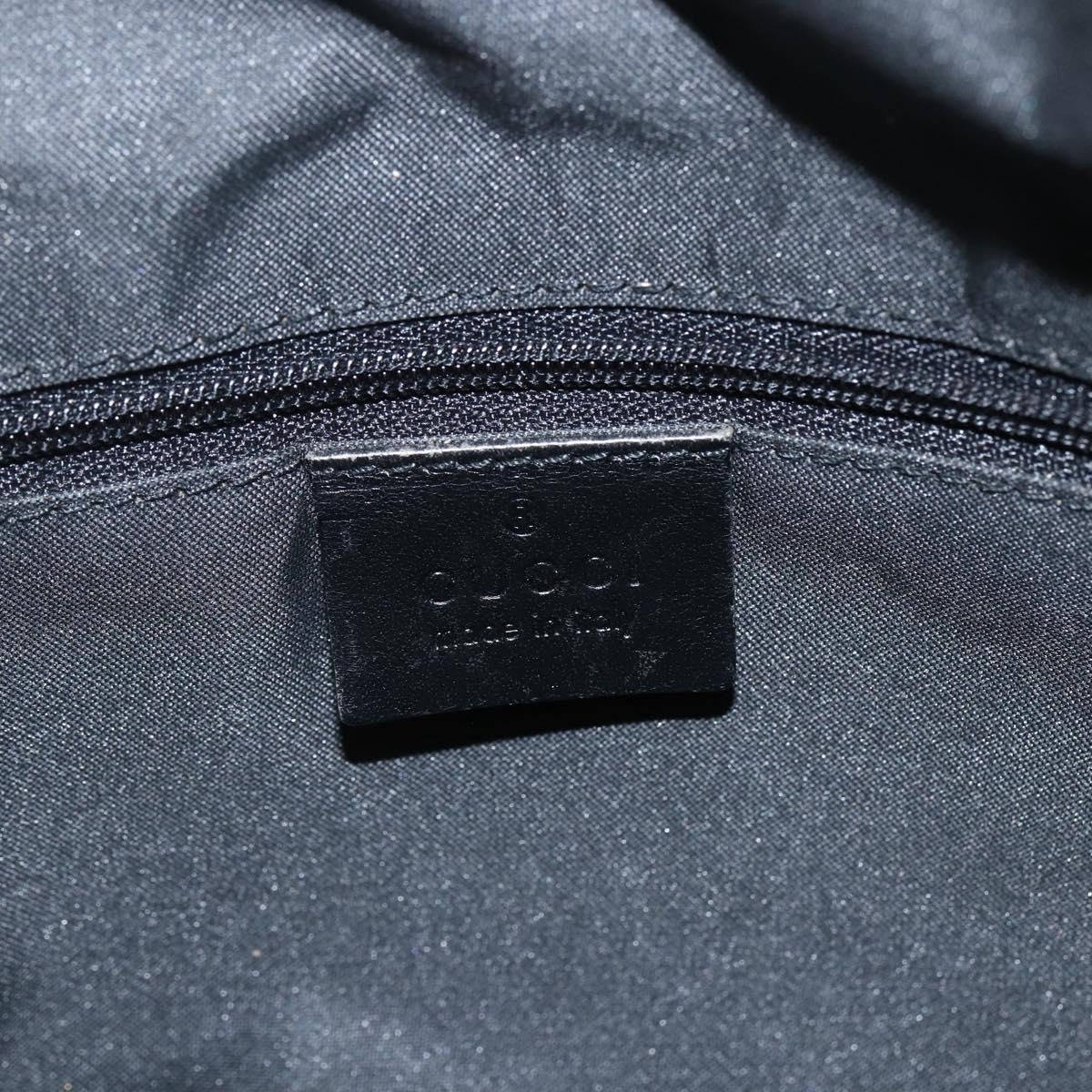 Gucci Vintage Zip Hobo GG Canvas and Leather, BLACK, CANVAS, Shoulder bag