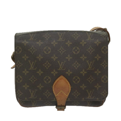Louis Vuitton Cartouchiere Handbag Monogram Canvas, BROWN, CANVAS, Handbag