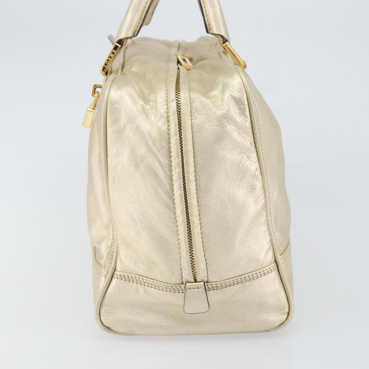 Loewe Amazona Bag Leather, GOLD, LEATHER, Handbag