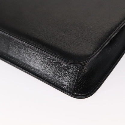 Saint Laurent Vintage Shoulder Bag Leather, BLACK, LEATHER, Shoulder bag