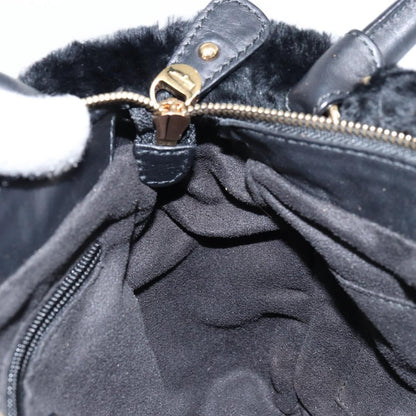 Salvatore Ferragamo Vala Handbag Suede, BLACK, SUEDE, Handbag