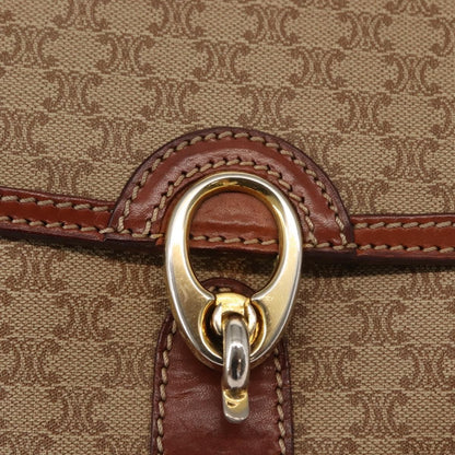 Celine Macadam Shoulder Bag PVC Leather, BEIGE, PVC, Shoulder bag