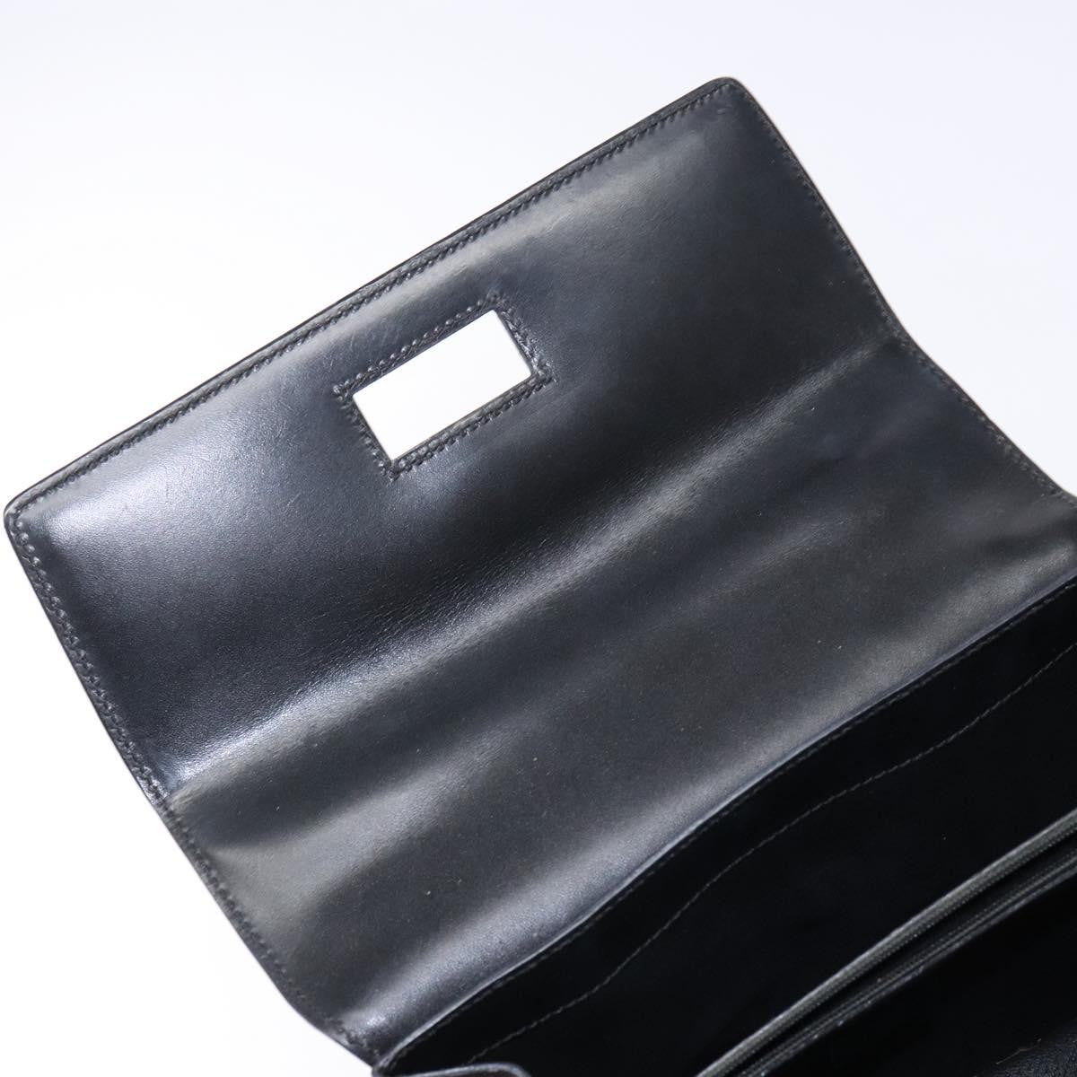 Celine Vintage Convertible Top Handle Bag Macadam Coated Canvas, BLACK, CANVAS, Handbag