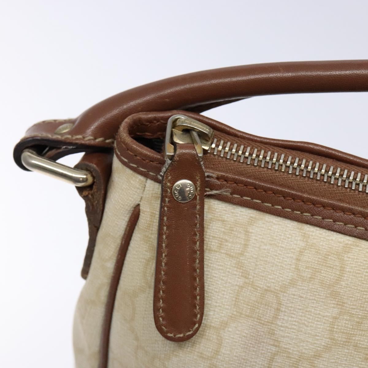 Gucci GG supreme handbag GG canvas, WHITE, PVC, Handbag