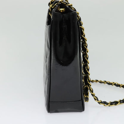 Chanel Chain Shoulder Bag Patent leather, BLACK, PATENT_LEATHER, Shoulder bag