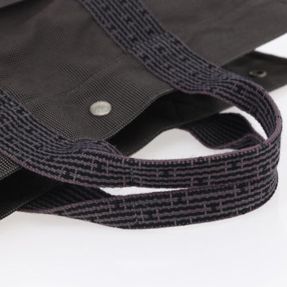 Hermes Fourre Tout Tote Canvas, GRAY, CANVAS, Tote bag