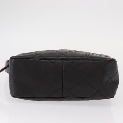 Chanel Vintage Front Pocket Camera Shoulder Bag Leather, BROWN, LEATHER, Shoulder bag