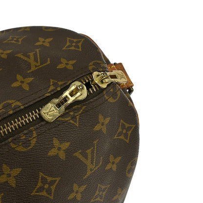 Louis Vuitton Keepall Bandouliere Bag Monogram Canvas, BROWN, CANVAS, Travel bag