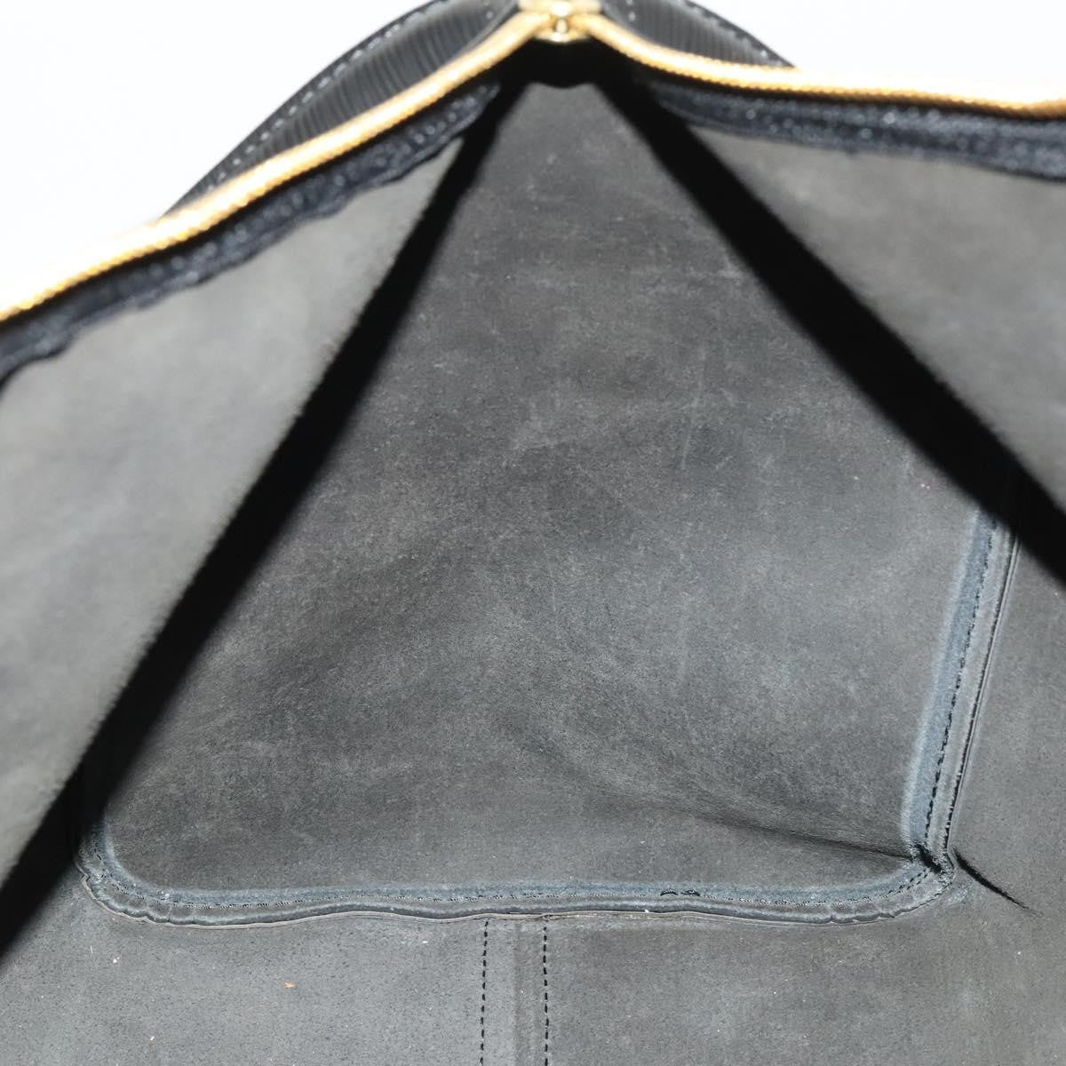Louis Vuitton Keepall Bag Epi Leather, BLACK, LEATHER, Travel bag