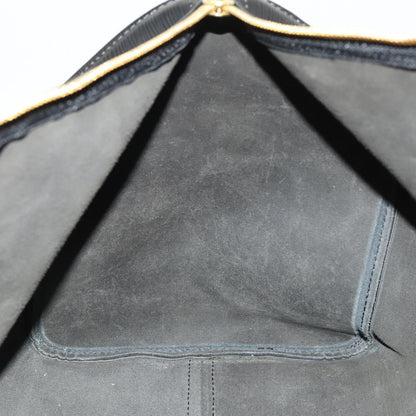 Louis Vuitton Keepall Bag Epi Leather, BLACK, LEATHER, Travel bag