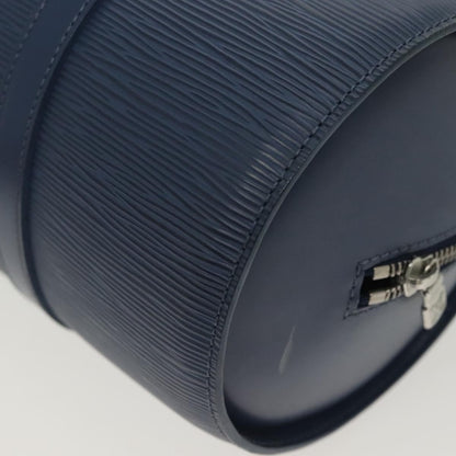 Louis Vuitton Soufflot Handbag Epi Leather, BLUE, LEATHER, Handbag