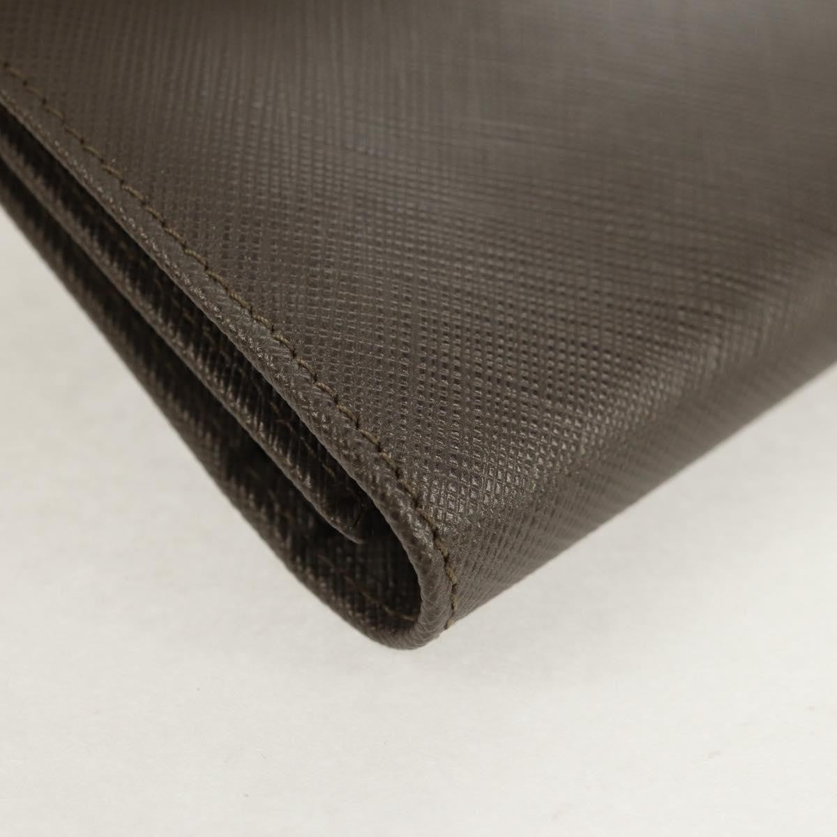 Salvatore Ferragamo Gancini Bifold Wallet Leather, GRAY, LEATHER, Wallets