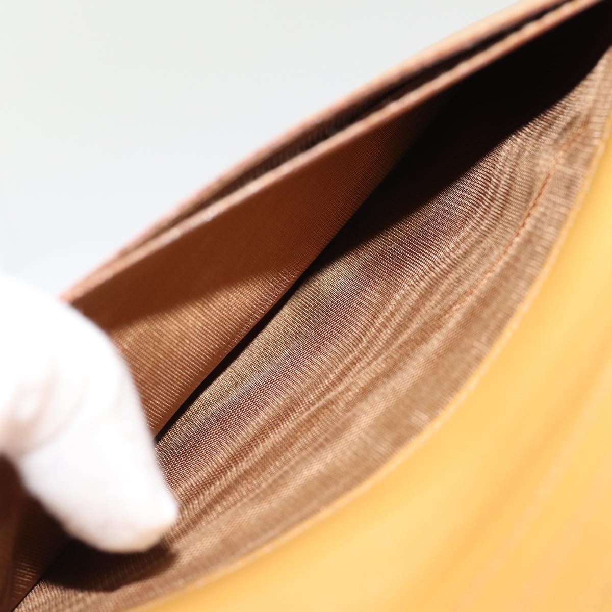 Celine Bifold Flat Wallet Leather, BROWN, CANVAS, Wallets