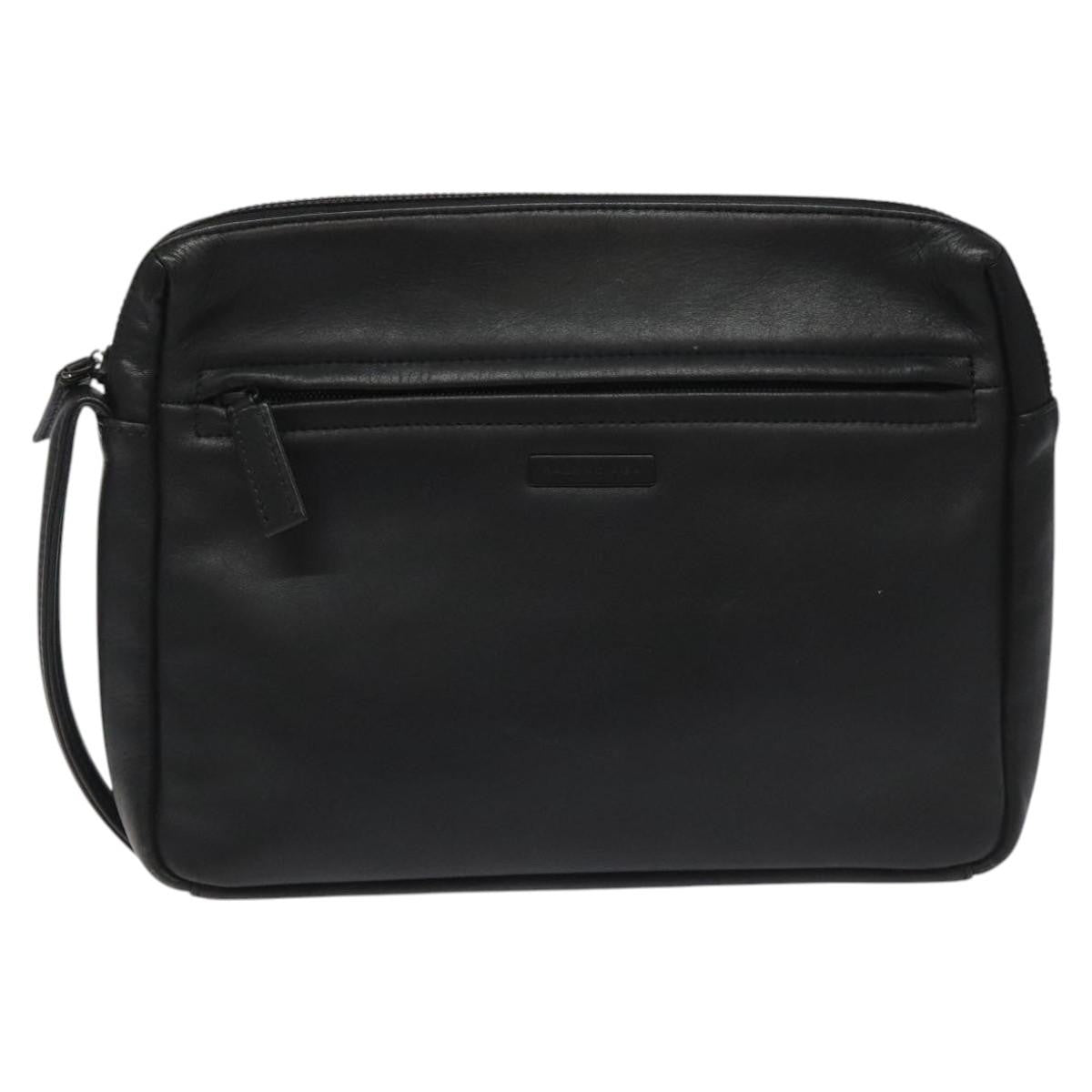 Balenciaga Vintage Pouch Leather, BLACK, LEATHER, Clutche & pouche