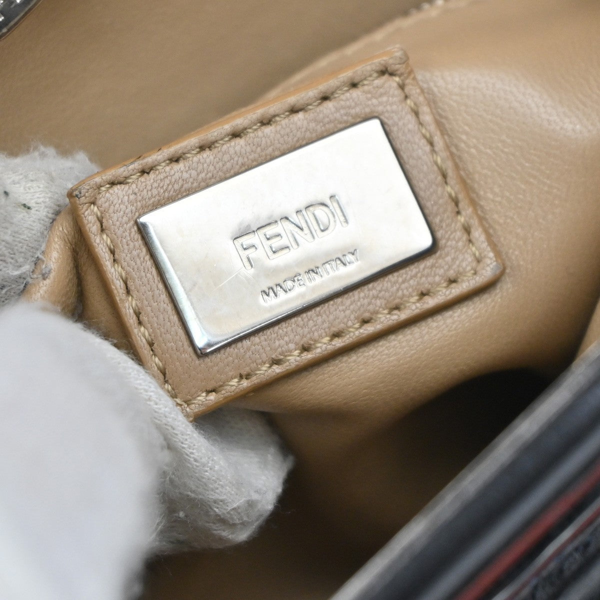 Fendi Peekaboo Bag Leather, BLACK, LEATHER, Handbag